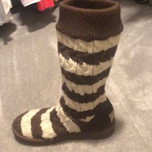 Ugh knit calf length boots